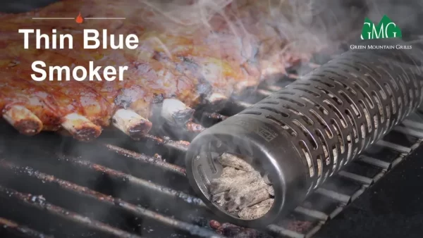 Tubo de ahumado con pellets de madera - Green Mountain Grills Thin Blue Smoker